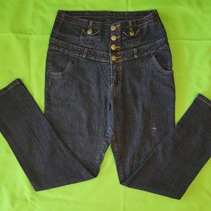 Crest Jeans Super High Waisted Button + Zip Women's Size 16 x 31" inseam